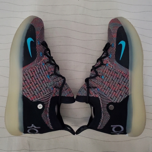 Nike Mens Zoom KD 11 Multi-Color Basketball Shoes Sneakers AO2604-001 Size 8 - Picture 8 of 11